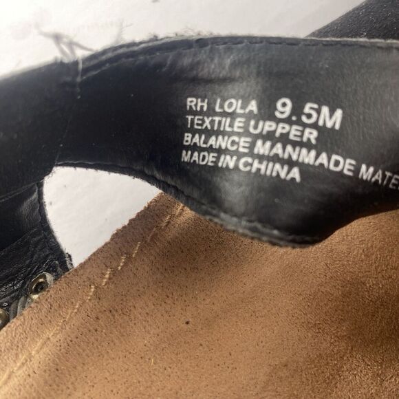 ME TOO Lola Wedges Slingbacks Open Toe Sandals Black Faux‎ Suede Size 9.5M Women - Picture 13 of 16